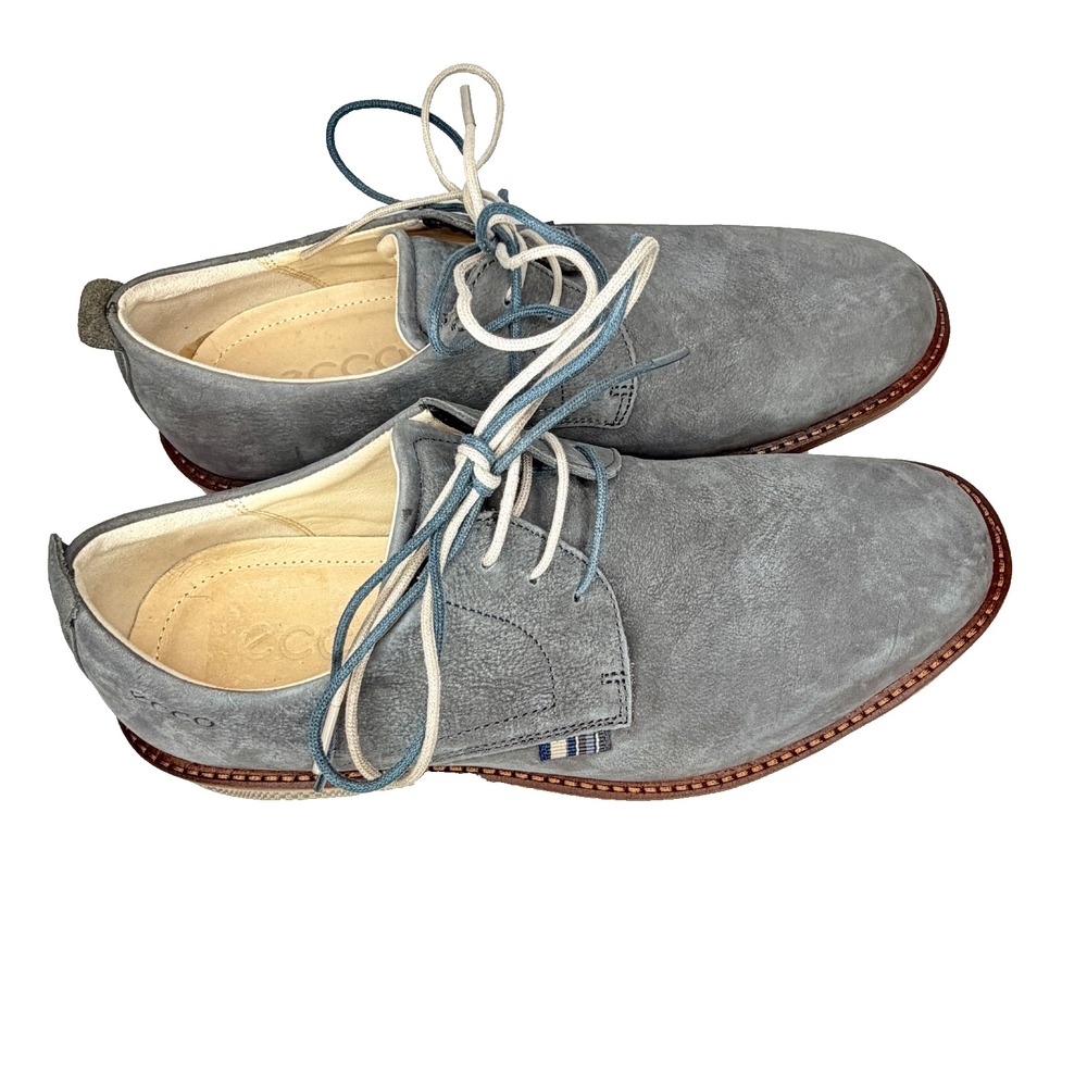 ECCO gray suede lace-up derby shoes men's‎ EU 40 (US ~7–7.5) - Picture 8 of 11